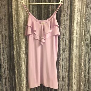 Lavender chiffon dress size medium.
